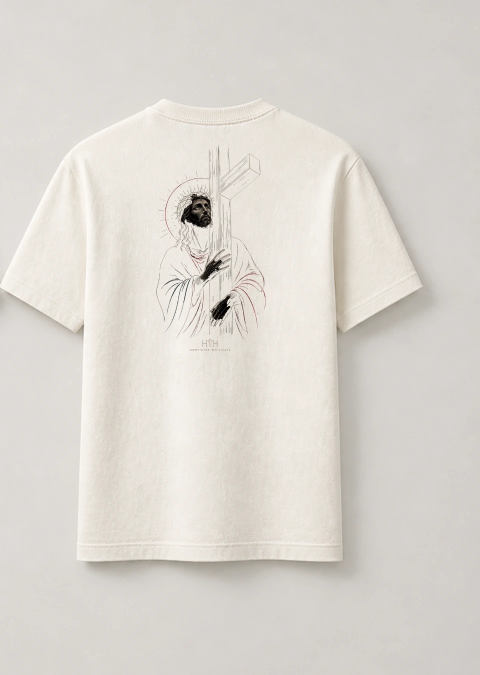 Camisa HYH Avivar Off White vista de costas